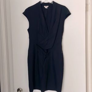 Helmut lang black drapey dress size 8
